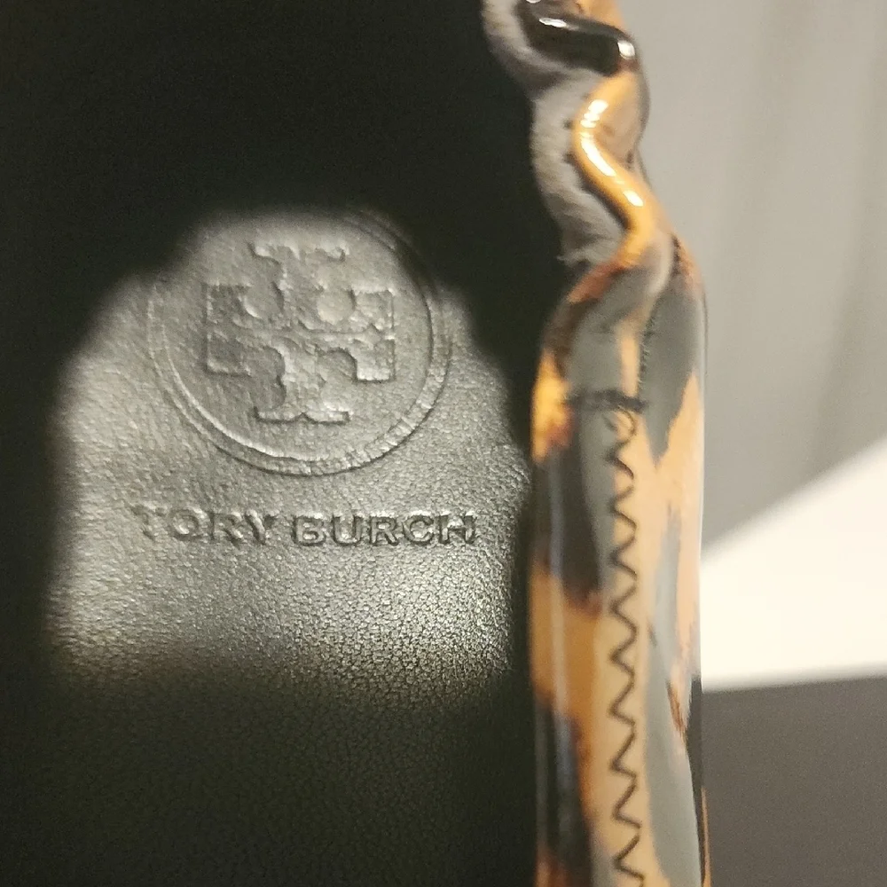 Tory Burch Brown and Black Leopard Flats